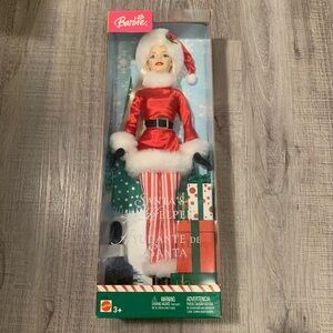 2004 NIB Santa’s Helper Christmas Blonder Barbie Doll (Mattel)
